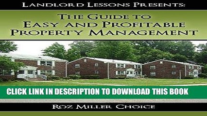 Video herunterladen: [New] Ebook The Guide to Easy and Profitable Property Management (Real Estate Investing, Buying