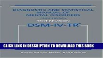 Best Seller Diagnostic and Statistical Manual of Mental Disorders, 4th Edition, Text Revision