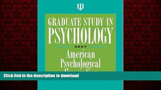 READ THE NEW BOOK Graduate Study in Psychology READ EBOOK