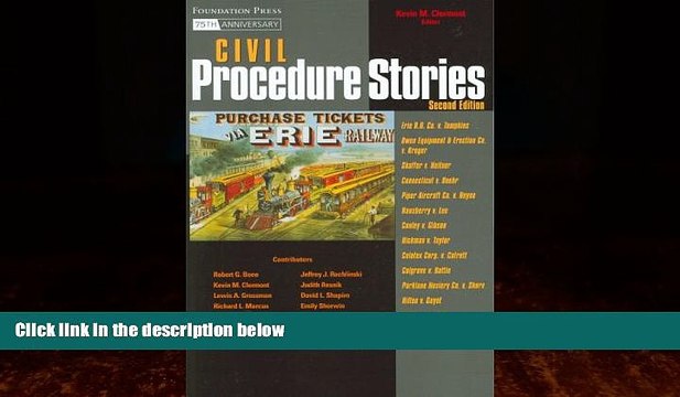 Big Deals Civil Procedure Stories (Law Stories) Full Ebooks Best Seller