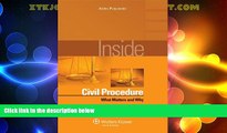 Big Deals  Inside Civil Procedure: What Matters and Why (Inside Series)  Best Seller Books Best