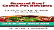 [Free Read] Ground Beef Slow Cooker Recipes - Quick   Easy Go To Meals for Busy Cooks (Hillbilly