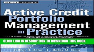 [EBOOK] DOWNLOAD Active Credit Portfolio Management in Practice GET NOW