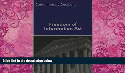 Big Deals  Freedom of Information Act - FOIA (Litigator Series)  Best Seller Books Best Seller