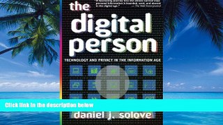 Books to Read  The Digital Person: Technology and Privacy in the Information Age  Full Ebooks Best