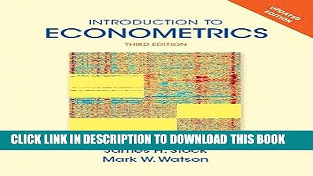 [PDF] Introduction to Econometrics, Update Plus NEW MyEconLab with Pearson eText Access Card