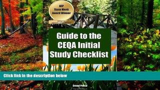 Big Deals  Guide to the CEQA Initial Study Checklist  Best Seller Books Most Wanted