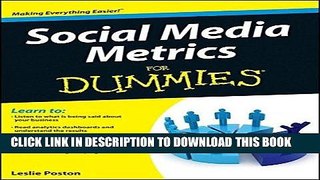[Free Read] Social Media Metrics For Dummies Full Online