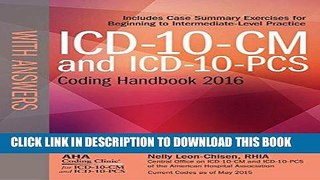 [Read PDF] ICD-10-CM and ICD-10-PCS Coding Handbook, with Answers, 2016 Rev. Ed. Ebook Online