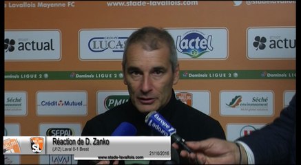 (J12) Laval 0-1 Brest, réaction de D. Zanko