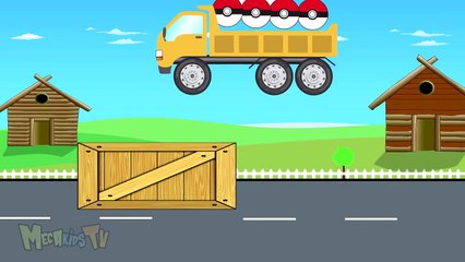 Catching POKEMON GO Balls With Truck And JCB - Video For Kids - Pokemon Cartoon