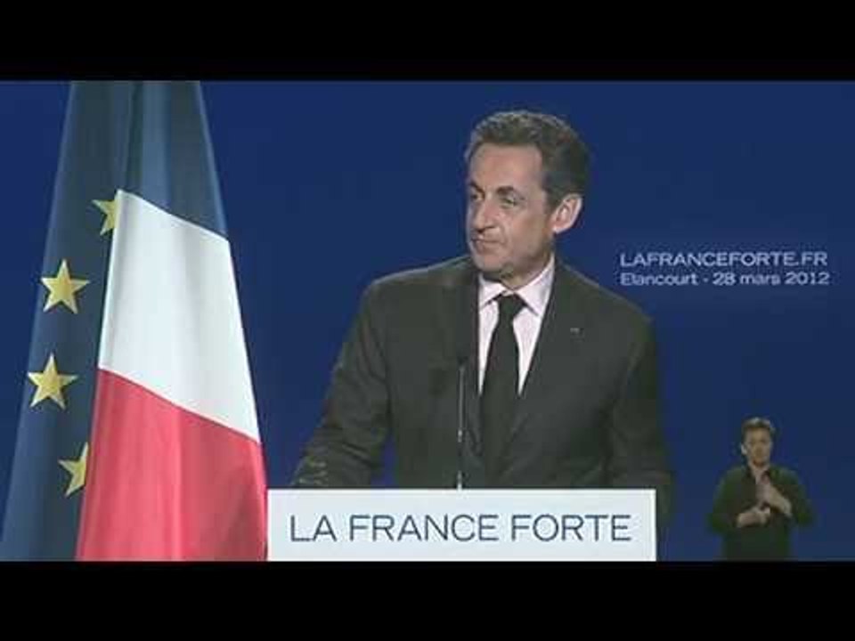 Discours de Nicolas Sarkozy à Elancourt