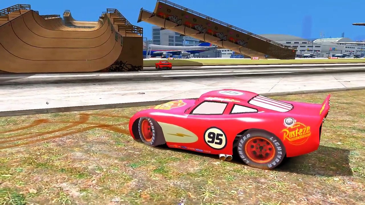 Spiderman Meca Spiderman Flash McQueen Disney Cars 2 Pixar | Dessin animé en Francais