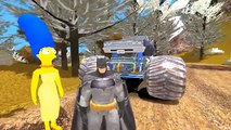 Spiderman Batman Marge Simpson Flash McQueen Disney Cars 2 | Dessin animé pour enfant