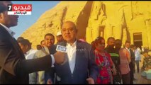 بالفيديو.. 3 وزراء و1100 سائح يشاهدون ظاهرة تعامد الشمس على معبد أبو سمبل