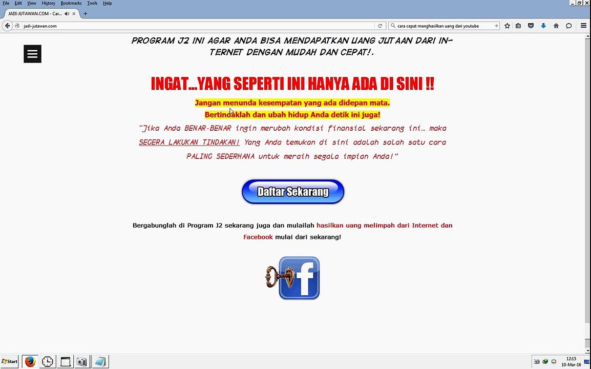 Cara Mendapatkan Uang Dari Internet Tanpa Modal⁄⁄2016