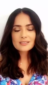 Salma Hayek wondering what would happen if DonaldTrump had Hispanic heritage.