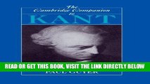 [EBOOK] DOWNLOAD The Cambridge Companion to Kant (Cambridge Companions to Philosophy) PDF