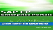 [Read] PDF SAP EP: SAP Enterprise Portals Interview Questions, Answers, And Explanations New Version
