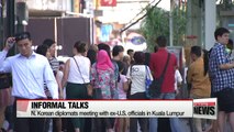 N. Korean diplomats hold talks with ex-U.S. officials in Kuala Lumpur