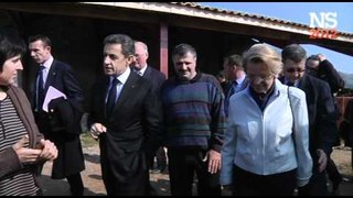 Nicolas Sarkozy rencontre les agriculteurs d'Itxassou