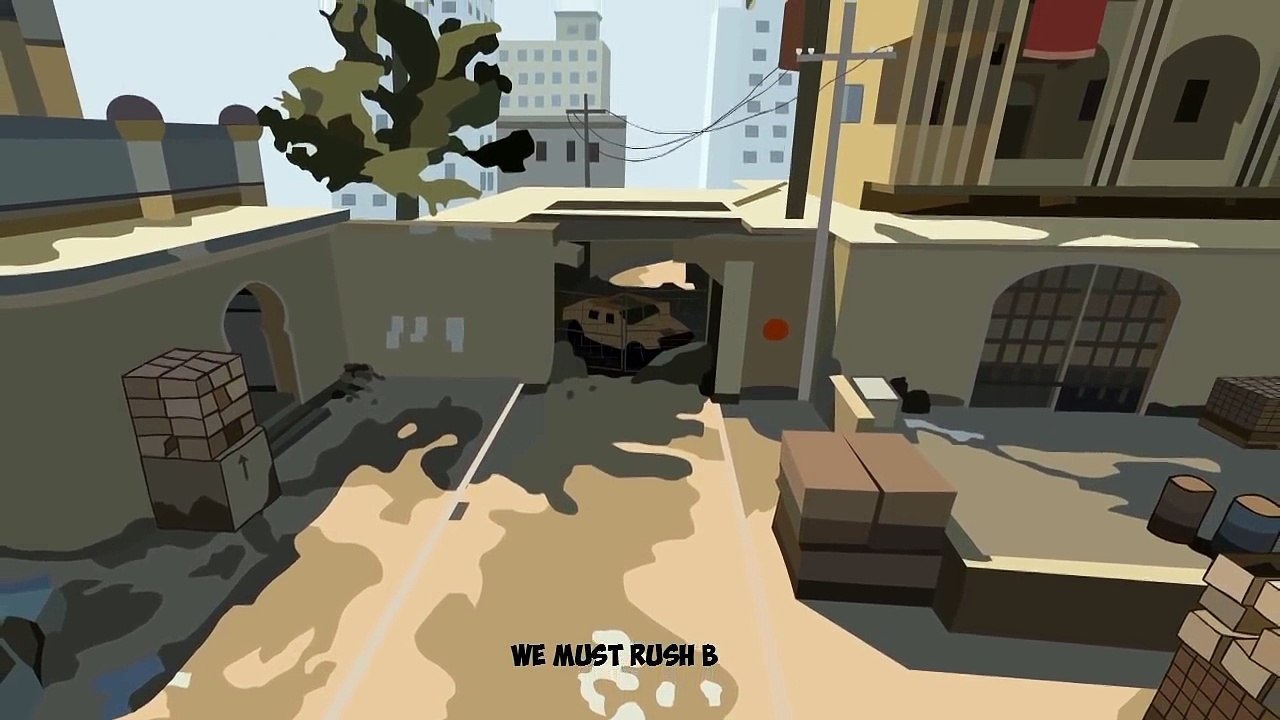 CS GO Cartoon. Rush  B  No stop