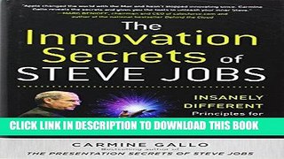 [Ebook] The Innovation Secrets of Steve Jobs: Insanely Different Principles for Breakthrough