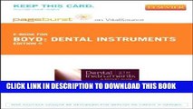 Read Now Dental Instruments - Elsevier eBook on VitalSource (Retail Access Card): A Pocket Guide,