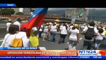 Oposición venezolana de nuevo en las calles para exigir la realización del referendo revocatorio