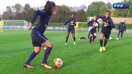Equipe de France Féminine : entraînement des Bleues avant Angleterre-France