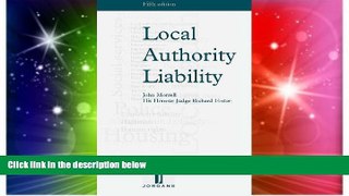 Must Have  Local Authority Liability: Fifth Edition  READ Ebook Full Ebook