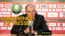 Conférence de presse RC Lens - Stade de Reims (1-1) : Alain  CASANOVA (RCL) - Michel DER ZAKARIAN (REIMS) - 2016/2017