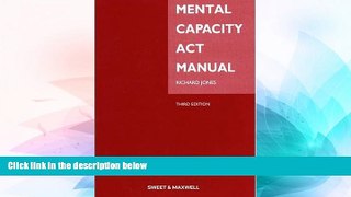 Must Have  Mental Capacity Act Manual  READ Ebook Full Ebook