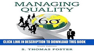 [Free Read] Managing Quality: Integrating the Supply Chain (6th Edition) Full Online