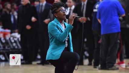 National Anthem Singer Kneels During Performance at Miami Heat Game