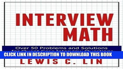 [EBOOK] DOWNLOAD Interview Math: Over 50 Problems and Solutions  for Quant Case Interview