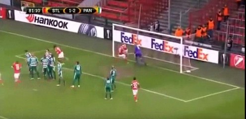 But de Isehak Belfodil a l'europa league contre le Panathinaikos