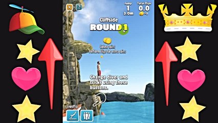 Flip Diving Top Kids Games ♥ Compilation HD & 3D ♥ Video Game 2016