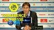 Conférence de presse Paris Saint-Germain - Olympique de Marseille (0-0) : Unai EMERY (PARIS) - Rudi GARCIA (OM) - 2016/2017