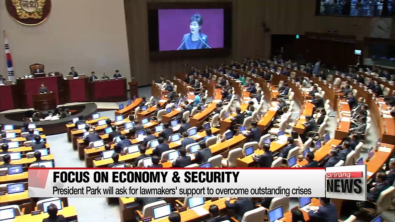 President Park to address parliament on 2017 gov't budget on Mon.