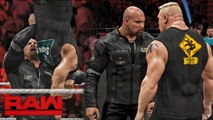 WWE RAW 2K17 - Brock Lesnar Confronts Goldberg Face to Face - RAW 10/24/16