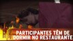 Participantes são castigados e têm de dormir no restaurante