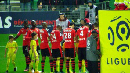 22/10/16 : SRFC-FCN : entrée des équipes