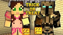 popularmmos Minecraft - TRICK OR TREATING RACE! (AVOID BULLIES & COLLECT CANDY!) Mini-Game