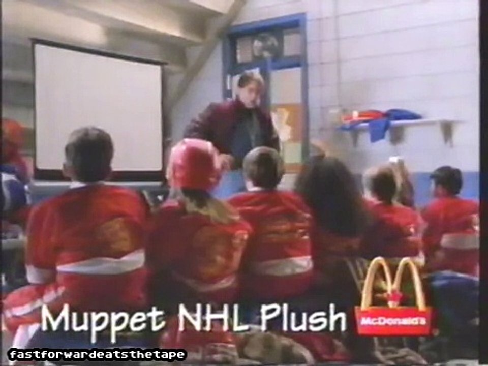McDonald's Muppets NHL Plush Toys Television Commercial 1995