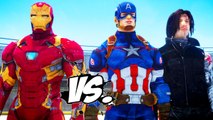 Iron Man vs Captain America & Winter Soldier - Epic Superheroes Battle