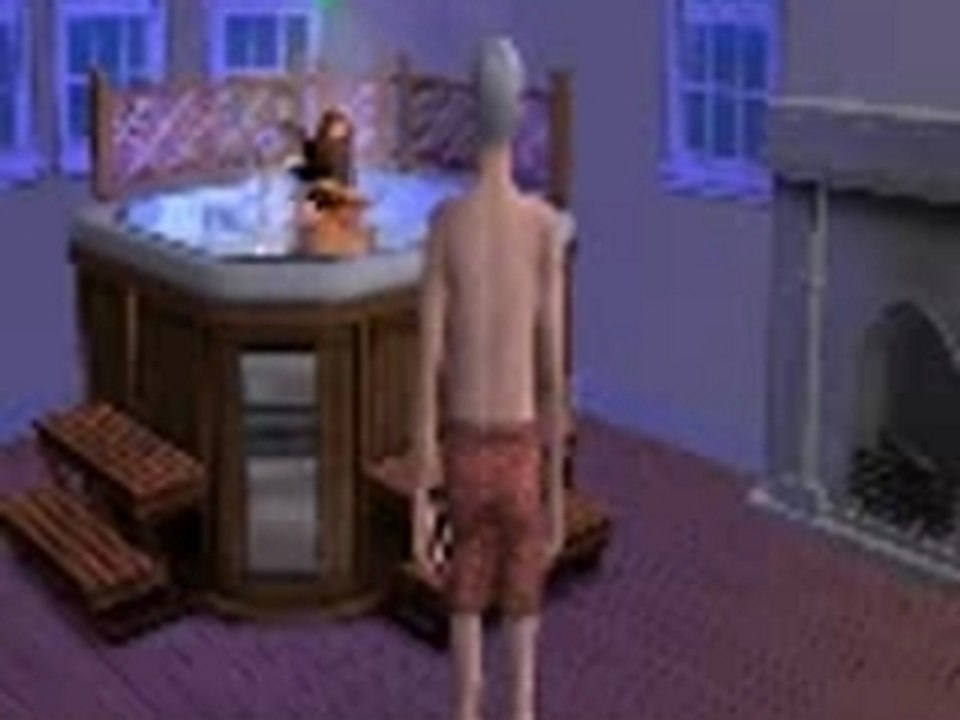 El viejo no pinta nada aqui- Los Sims 2