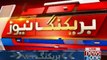 Khursheed Shah talks to media in Sukkur