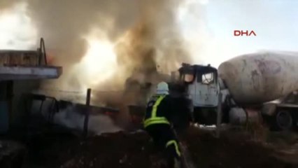 Adıyaman'da Garajda Patlama ve Yangın Ek