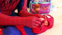Spiderman Baby Sitting FAIL Superhero Spider Man IRL Newborn Batman Babysitting In Real Life Part 2